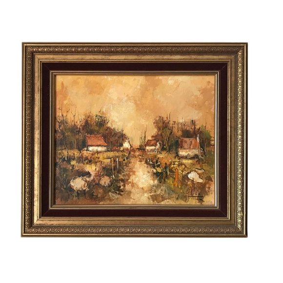 Claude Farcy Original Oil on Canvas Painting - Picture 1 of 8